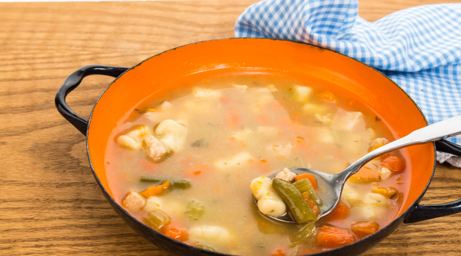 Paleo Chicken and Dumplings soup